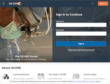 Tablet Screenshot of portal.surgicalcore.org